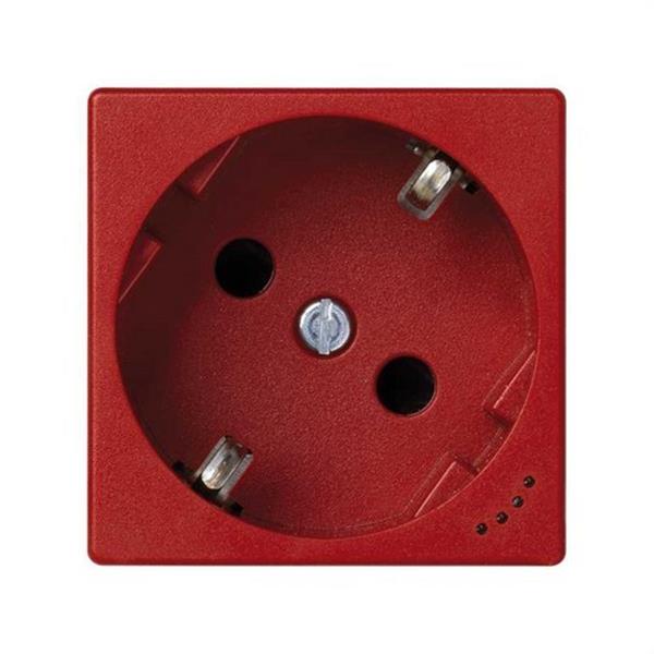 SIMON KL01/6 Base SIMON K45 schuko con embornamiento por tornillo y piloto rojo