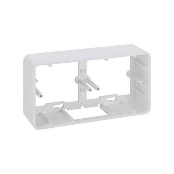 SIMON R450/9 Caja SIMON K45 doble superficie blanco nieve