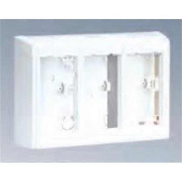 SIMON SBC400/9 Caja superficie SIMON CIMA con 4 módulos blanco nieve