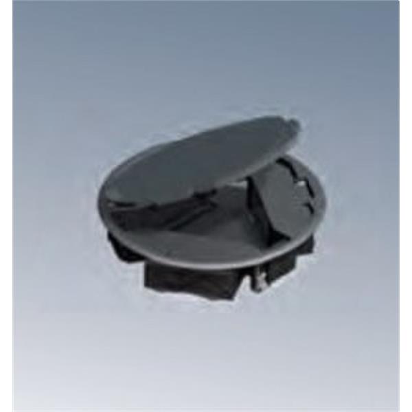 SIMON SF300C/1 Caja de suelo SIMON CIMA circular para 3 portamecanismos 65mm sin embellecedor gris