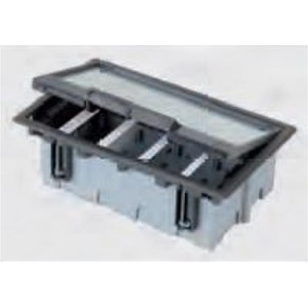 SIMON SF310/14 Caja de suelo SIMON CIMA completa 90mm para 3 módulos gris grafito