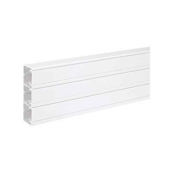 SIMON TK12143/9 Canal SIMON CANALIZACIÓN 185x55mm con 3 compartimentos PVC blanco nieve