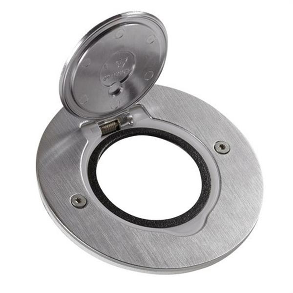 LEGRAND 089701 Base redonda para 2 módulo inoxidable