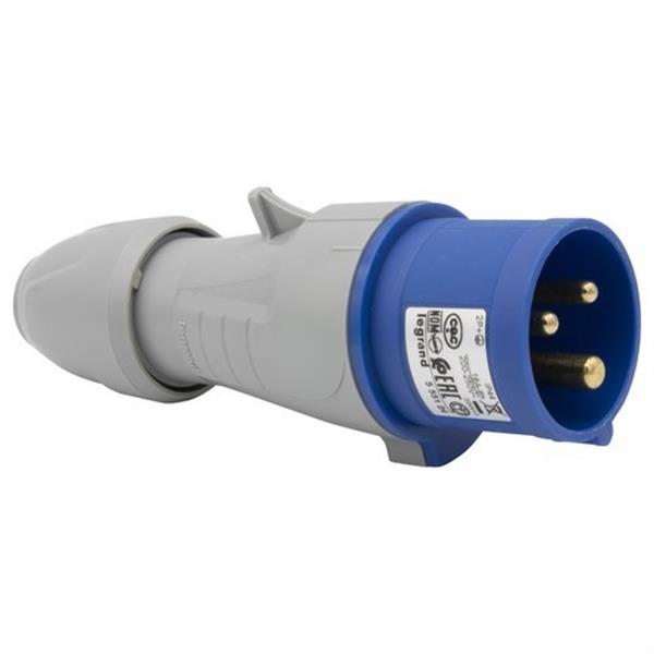 LEGRAND 555124 Clavija 16A 2P + TT 250V IP44