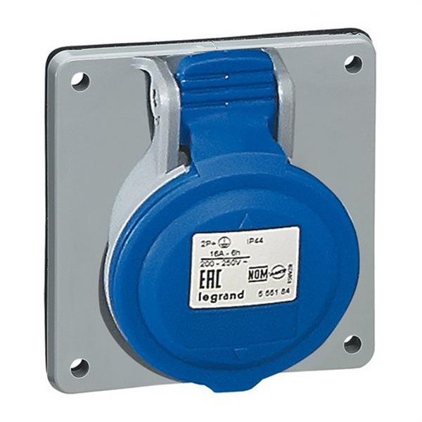 LEGRAND 555284 Base cuadrada 32A 2P + TT 250V IP44