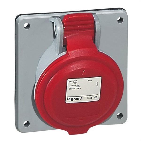 LEGRAND 555288 Base cuadrada 32A 3P + TT 415V IP44