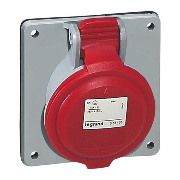 LEGRAND 555289 Base cuadrada 32A 3P + N + TT 415V IP44