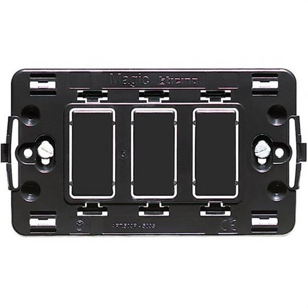 BTICINO 503R Soporte con 3 módulos cajas 503 MAGIC