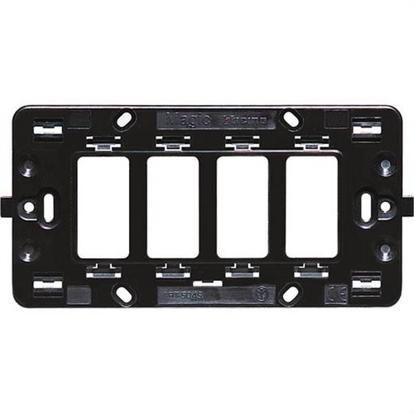 BTICINO 504S Soporte hasta 4 mecanismos caja rectangular MAGIC