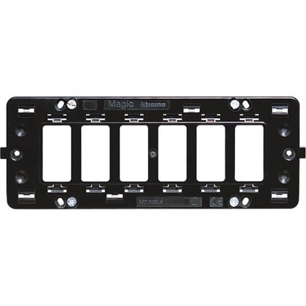 BTICINO 506LS Soporte hasta 6 mecanismos caja rectangular MAGIC