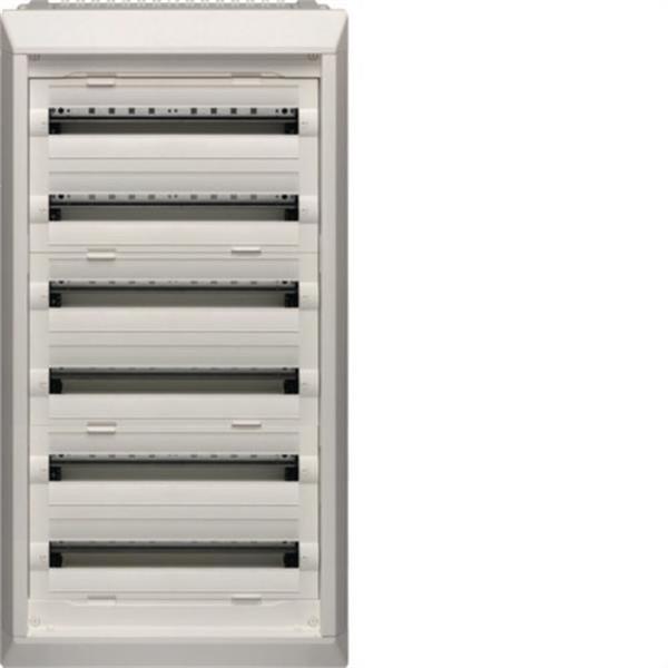 HAGER FU62DN Caja distribución empotrable VEGA-D con 6 filas 144 módulos sin puerta