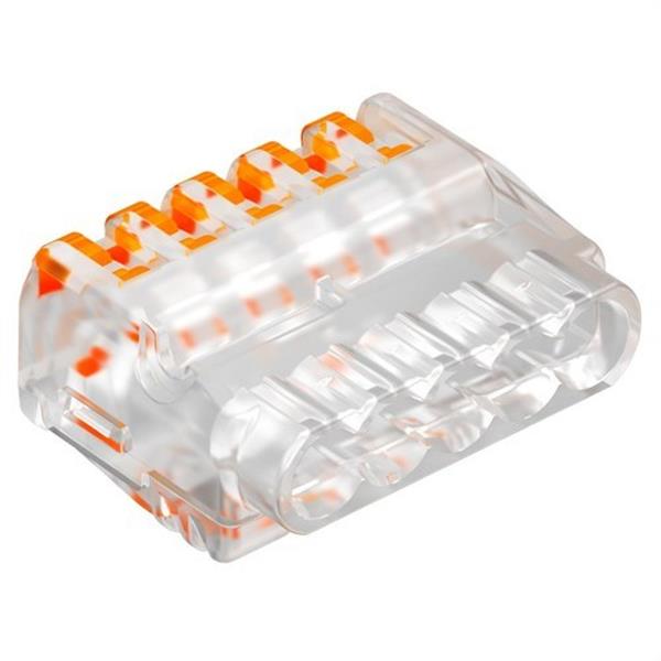 OBO-BETTERMANN 2054458 Borne universal 5 conductores fijo flexible 0,2-2,5mm² policarbonato