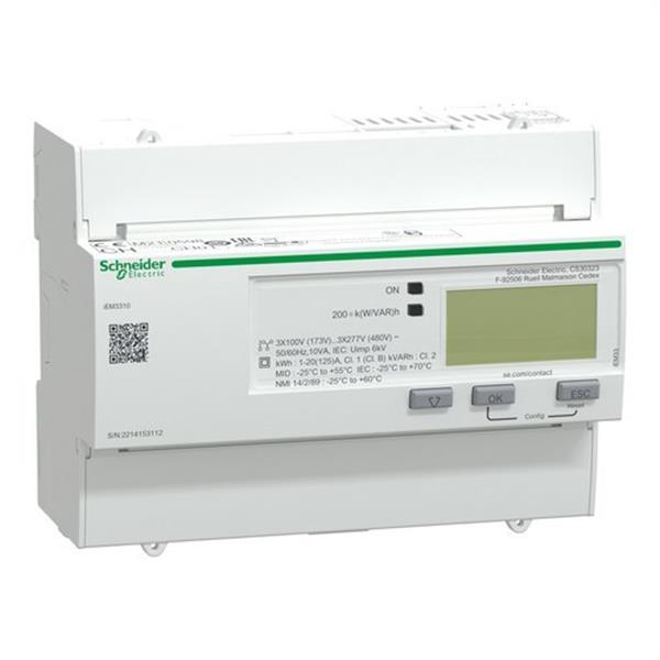 SCHNEIDER ELECTRIC A9MEM3310 CONTADOR KWH TRIFÁSICO 125A PULSOS MID