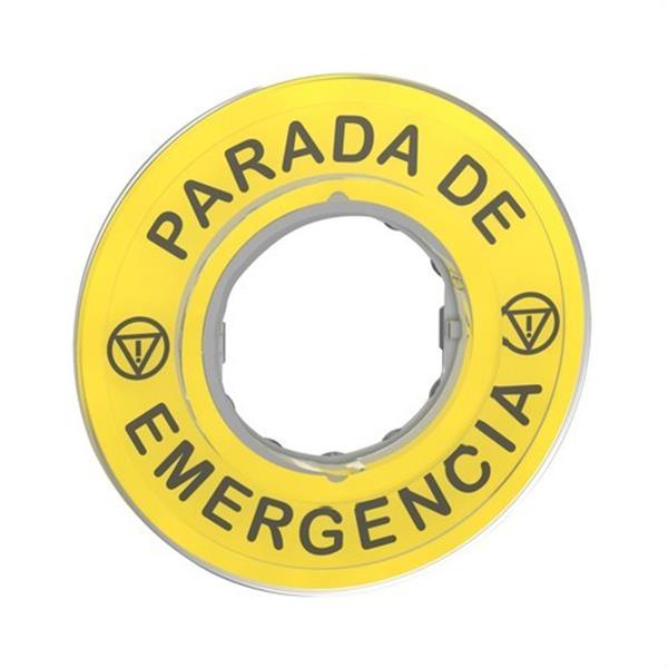 SCHNEIDER ELECTRIC ZBY9420 Etiqueta parada emergencia 3D