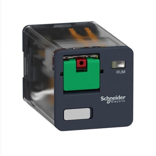 SCHNEIDER ELECTRIC RUMC31F7 Relé 3 C/O 10A + botón test 120V AC