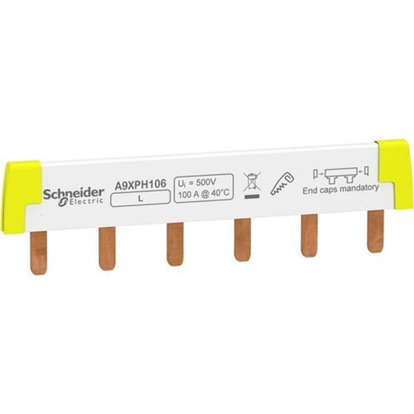 SCHNEIDER ELECTRIC A9XPH106 Peine 1P 6 módulos K60N, C60, ID