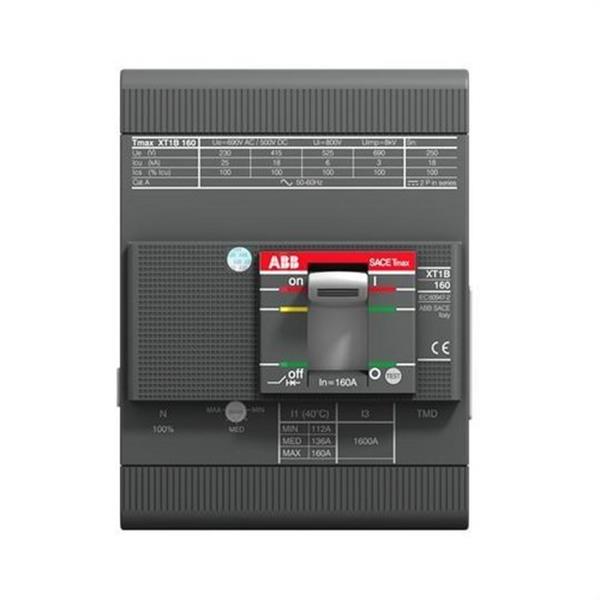 ABB 1SDA066888R1 Interruptor caja moldeada hasta 250A XT1B160 TMD R125 IM1250 4P N100