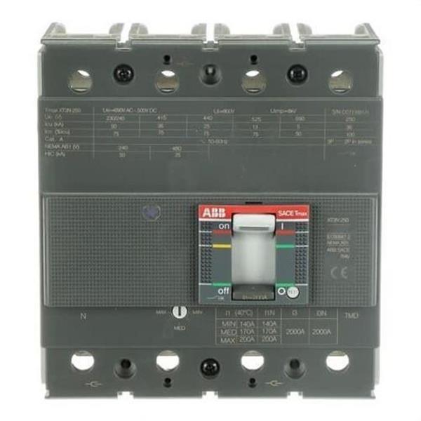 ABB 1SDA068069R1 Interruptor automático XT3N250 TMD R200 IM2000 4P N100