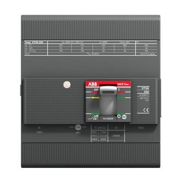 ABB 1SDA068070R1 Interruptor automático XT3N250 TMD R250 IM2500 4P N100
