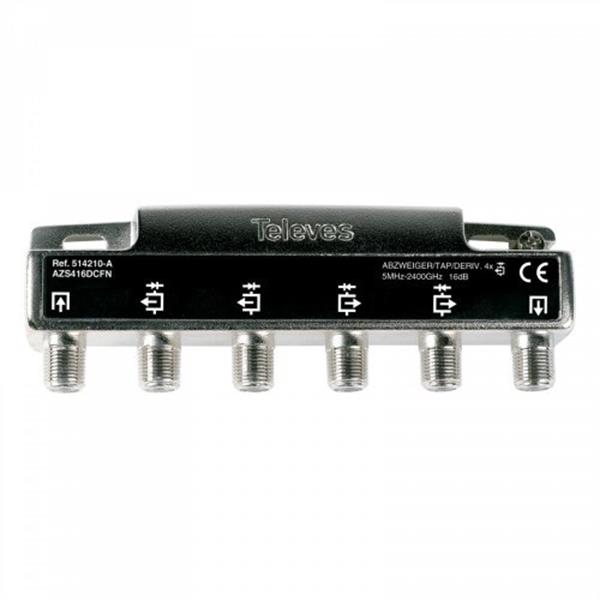 TELEVES 514210 Derivador 5 2400MHz F 4D 16dB A+DC