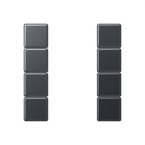 JUNG A504TSAANM Juego teclas 4 fases completo antracita mate