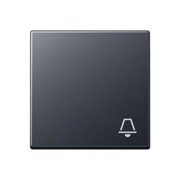 JUNG A590BFKANM Tecla simple con símbolo timbre antracita mate