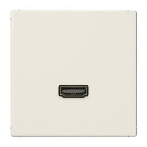 JUNG MALS1112 Placa HDMI blanco marfil para Serie LS