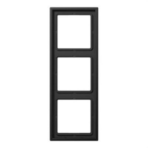 JUNG AL2983D Marco triple aluminio oscuro