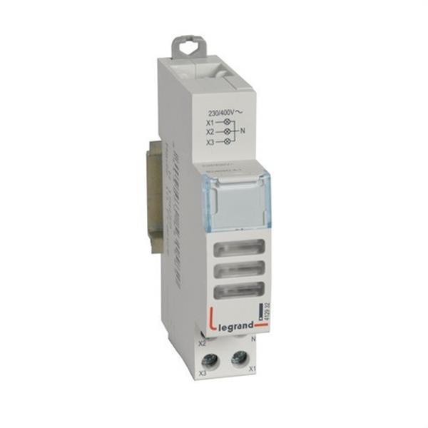 LEGRAND 412932 Piloto triple 1 módulo incoloro