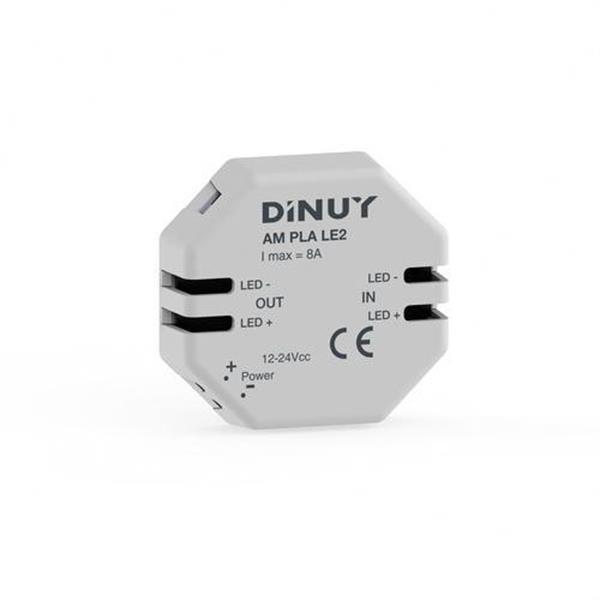 DINUY AM PLA LE2 Amplificador tiras led 12-48V corriente continua 8A
