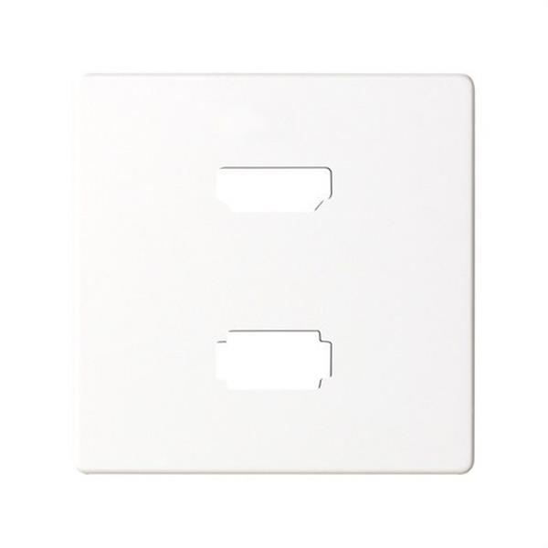 SIMON 8201095-030 Tapa SIMON 82 para conector HDMI V1.4+USB2.0 tipo-A blanco