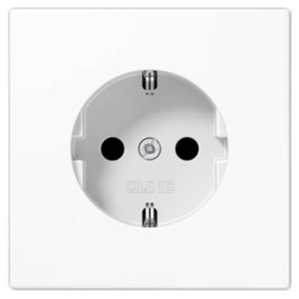 JUNG LS1521KIWW Base enchufe con protección niños blanco