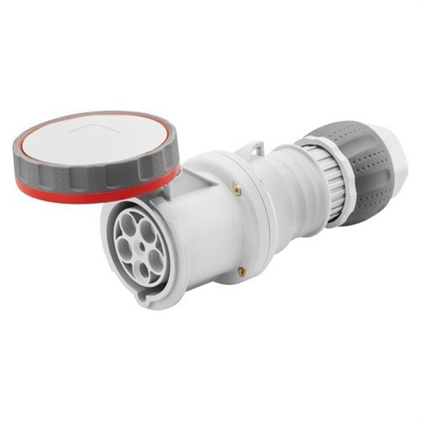 GEWISS GW63053PH Base móvil recta HP 3P+N+T 63A 346-415V 50-60Hz 6h rojo IP66/67/68/70