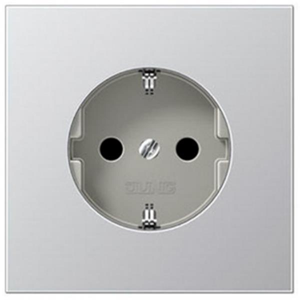 JUNG AL1521KI Base enchufe protección niños aluminio