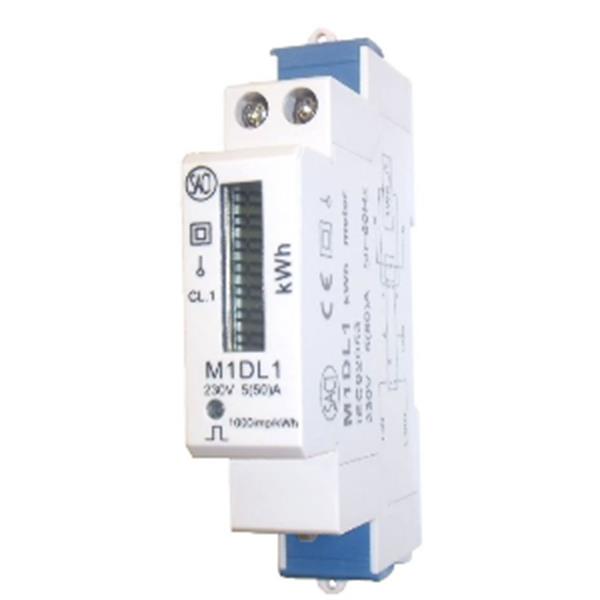 SACI YM1DL13201 Contador energía directo monofásico M1DL1 5-50A 230V