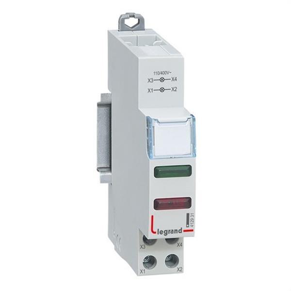 LEGRAND 412931 Piloto doble verde/rojo 1 módulo