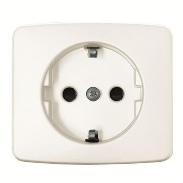 NIESSEN 8288 BA Tapa base de enchufe 2P+T lateral Schuko Arco blanco alpino
