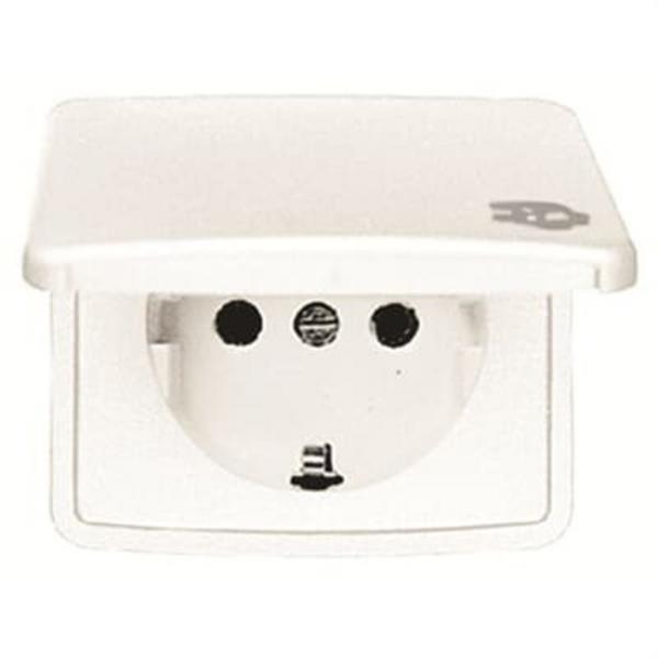 NIESSEN 8288.1 BA Placa Schuko con toma tierra Arco blanco alpino