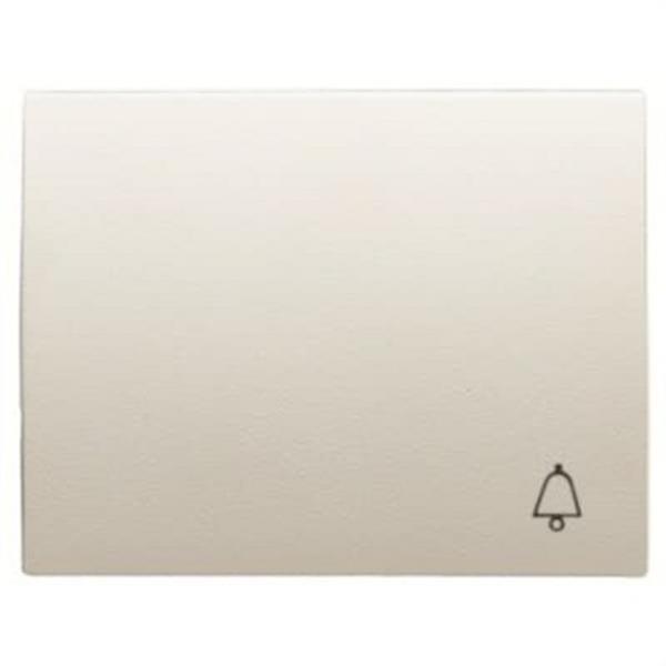 NIESSEN 8404 BL Tecla pulsador con símbolo timbre Olas blanco jazmín