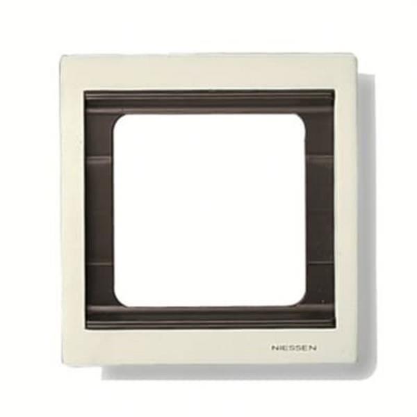 NIESSEN 8471 BL Marco de 1 elemento Olas blanco jazmín