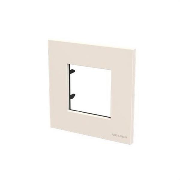 NIESSEN 8473 BL Marco de 3 elementos verticales Olas blanco jazmín