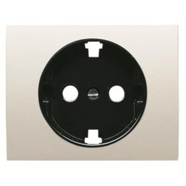 NIESSEN 8488 BL Tapa enchufe 2P+T Schuko Olas blanco jazmín
