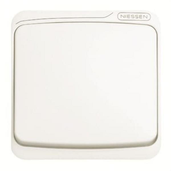 NIESSEN 8701 BA Tecla interruptor/conmutador/cruzamiento monopolar Arco blanco alpino