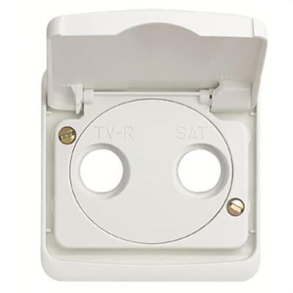 NIESSEN 8750.1 BA Tapa toma TV-R/SAT Arco blanco alpino