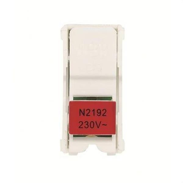 NIESSEN N2192 RJ Lámpara led para mecanismos con piloto de control conmutador Zenit rojo