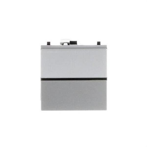NIESSEN N2202 PL Conmutador 2 módulos Zenit plata