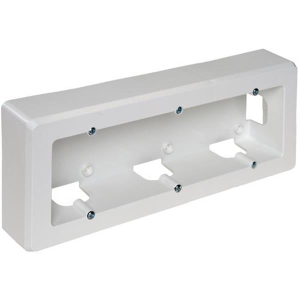 SOLERA 93 Zócalo superficie con 3 elementos 253x96x43mm blanco