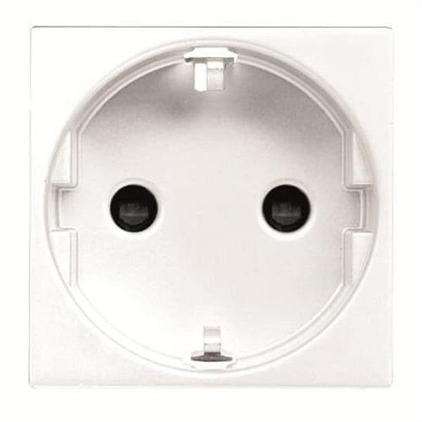 NIESSEN N2288 BL Base de enchufe 2P+T lateral Schuko Zenit blanco
