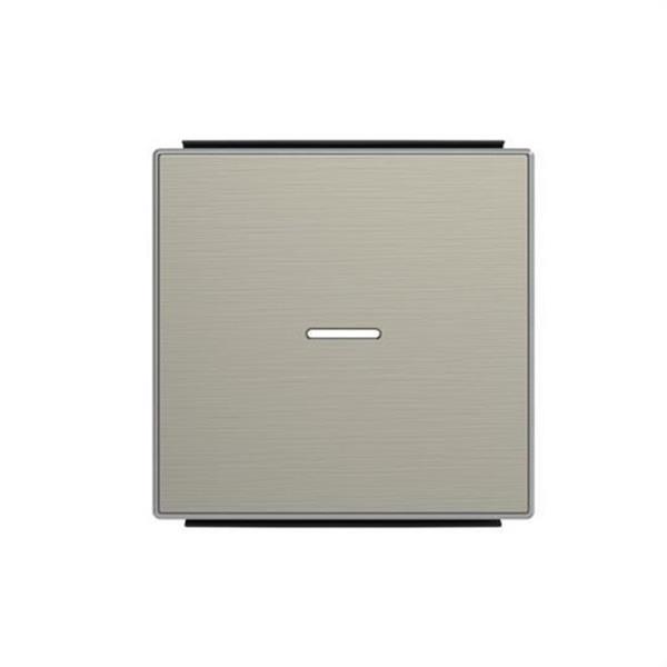 NIESSEN 8501.3 AI Tecla interruptor con visor Sky Niessen acero inoxidable antihuella
