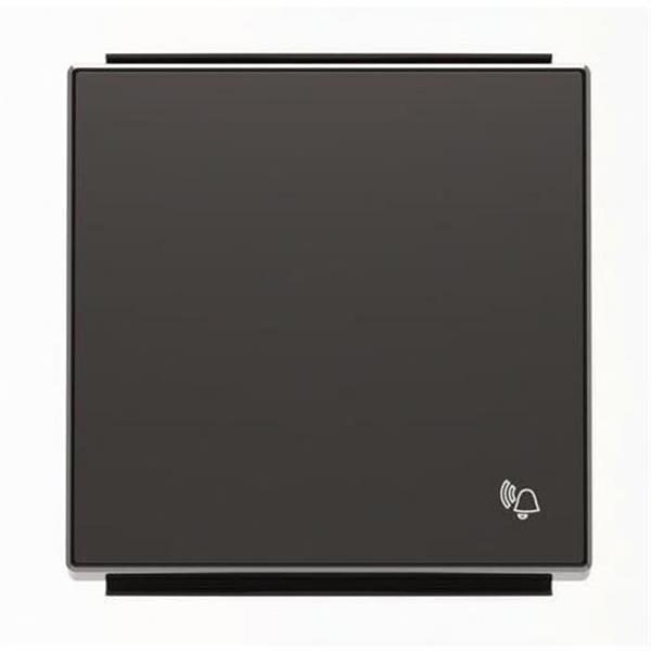 NIESSEN 8504 NS Tecla pulsador con símbolo timbre Sky Niessen negro soft